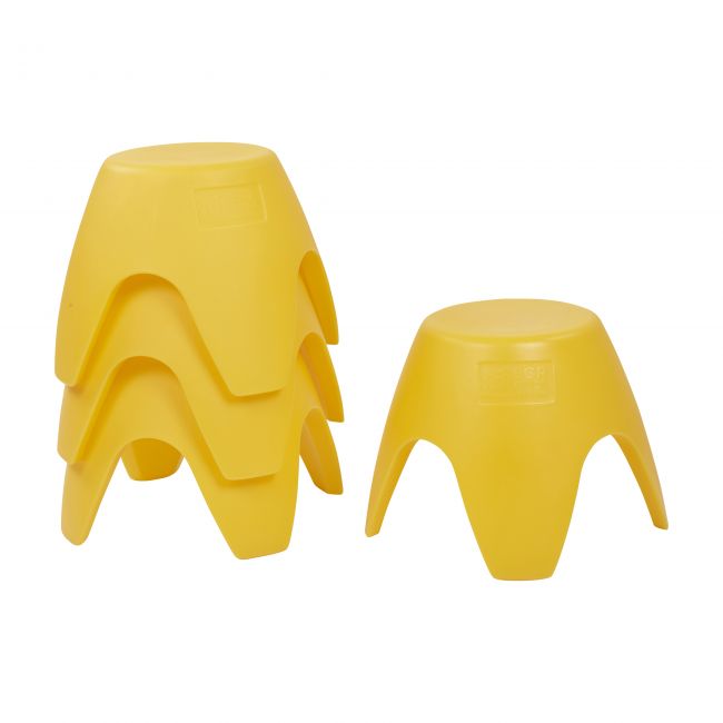 Ayana Stool Set, 4-Pack - Yellow