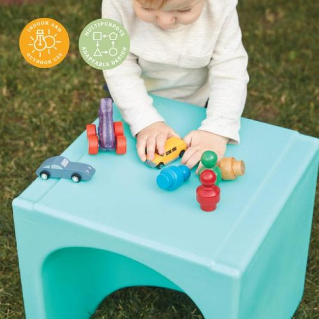 Tri-Me Cube Chair - Aqua