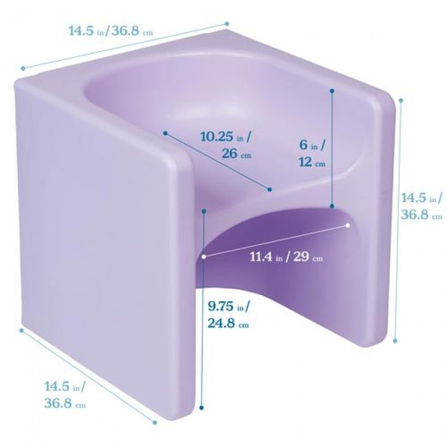Tri-Me Cube Chair - Light Purple
