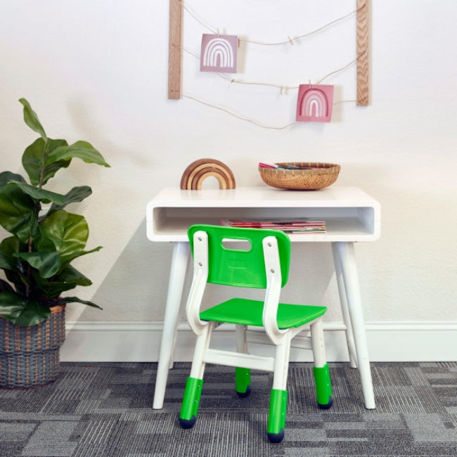 Adjustable Height Plastic Chairs 2-Pack - Grassy Green