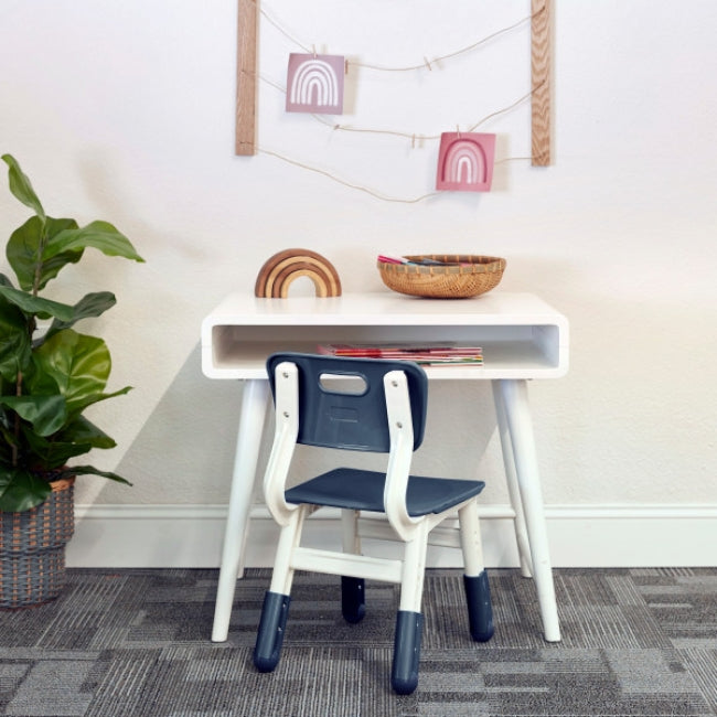 Adjustable Height Plastic Chairs 2-Pack - Grey