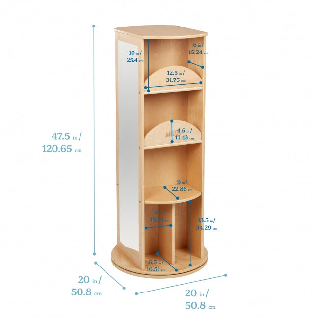 Rotating Dress Up Carousel - Natural