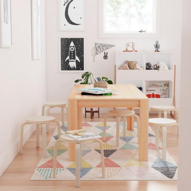 Bentwood Stools 6-Piece Set - Natural