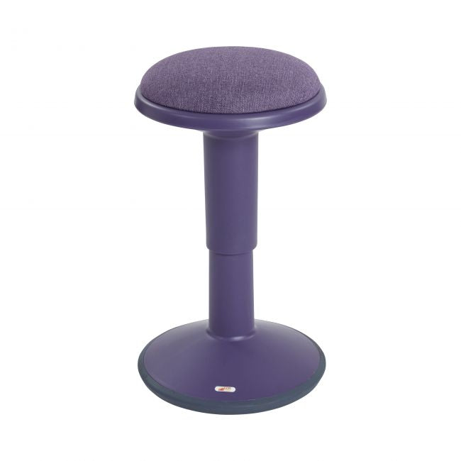 SitWell Adjustable Stool with Cushion - Eggplant