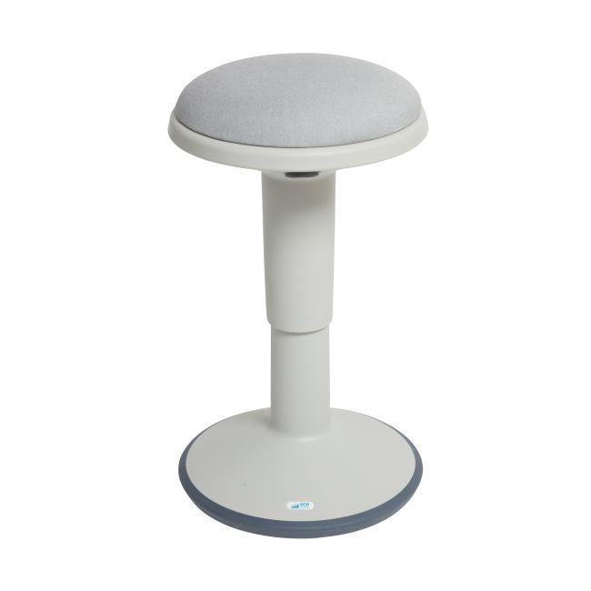 SitWell Adjustable Stool with Cushion - Light Grey