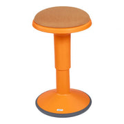 SitWell Adjustable Stool with Cushion - Orange