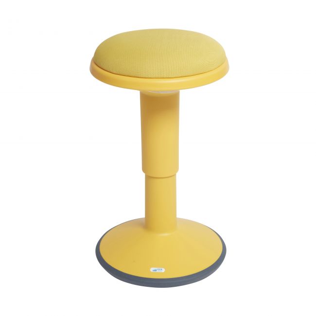 SitWell Adjustable Stool with Cushion - Yellow