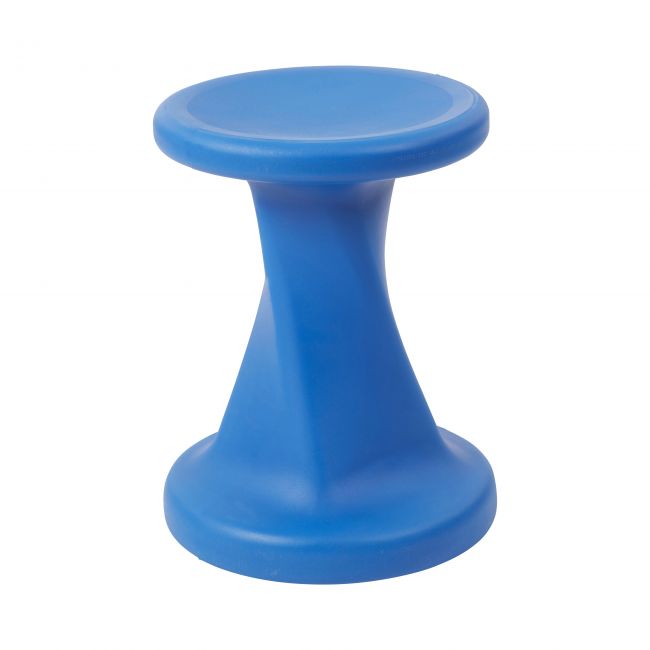 Twist Wobble Stool, Active Learning Chair, Flex Seating, 18in Seat Height - Blue