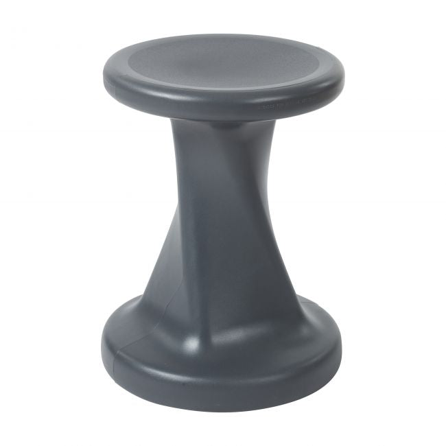 18in Twist Stool - Dark Grey