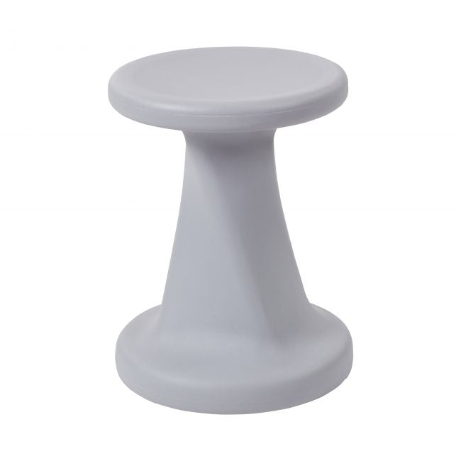 Twist Wobble Stool, Active Learning Chair, Flex Seating, 18in Seat Height - Light Grey