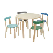 Bentwood Table and Curved Back Chair Set - Contemporary