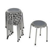Daisy Stackable Stool Set 8-Piece - Grey