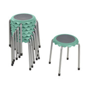Daisy Stackable Stool 8-Piece - Seafoam