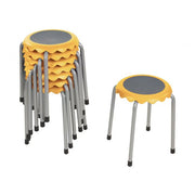 Daisy Stackable Stool 8-Piece - Yellow