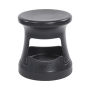 Storage Wobble Stool, Active Learning Chair, Flexible Seating, 15in Seat Height - Black