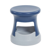 15in Storage Stool - Navy/Light Grey