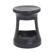 Storage Wobble Stool, Active Learning Chair, Flexible Seating, 18in Seat Height - Black