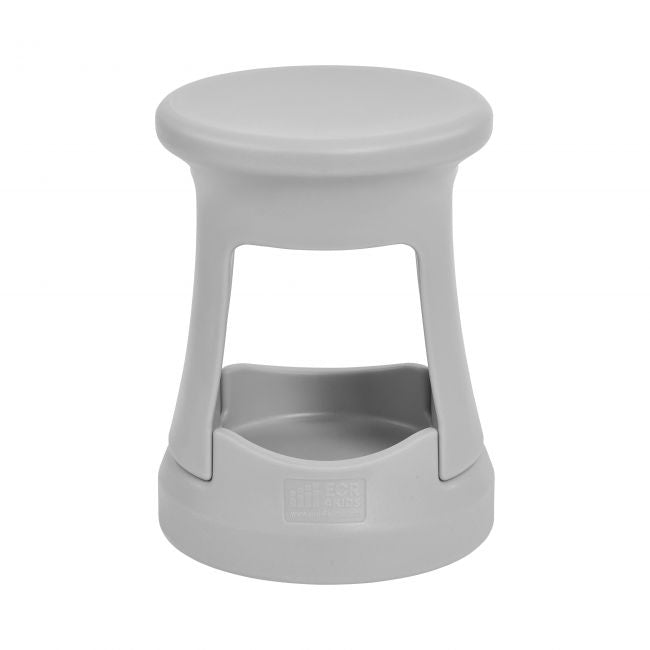 Storage Wobble Stool, Active Learning Chair, Flexible Seating, 18in Seat Height - Black