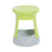 18in Storage Stool - Lime Green/Light Grey