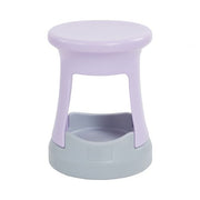 18in Storage Stool - Light Purple/Light Grey