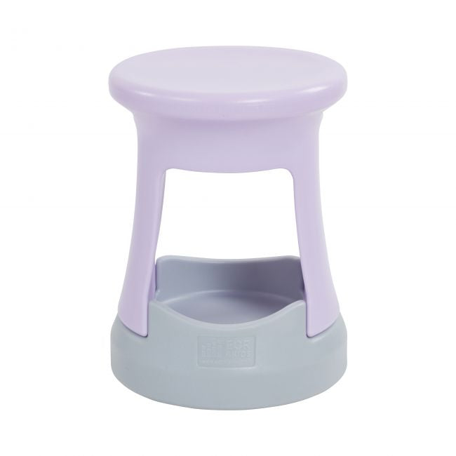 18in Storage Stool - Light Purple/Light Grey