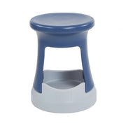 18in Storage Stool - Navy/Light Grey