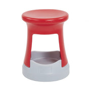 18in Storage Stool - Red/Light Grey