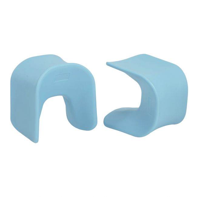 18in Wave Seat, 2-Pack - Cyan