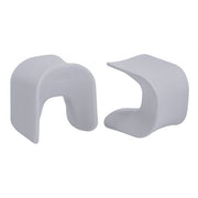 18in Wave Seat, 2-Pack - Light Grey