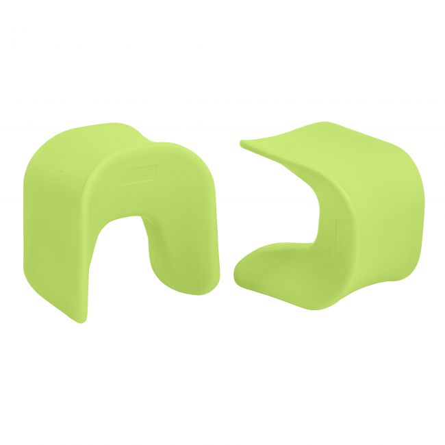 18in Wave Seat, 2-Pack - Lime Green