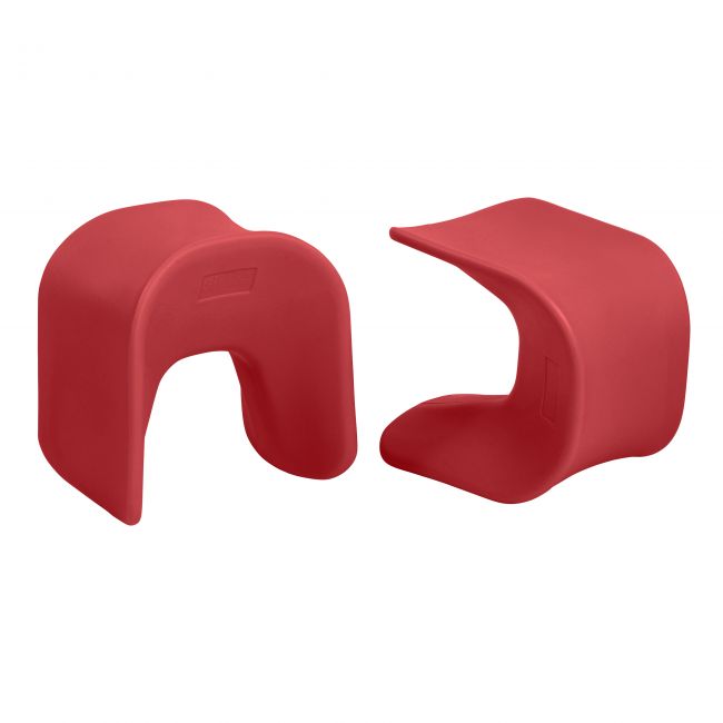 18in Wave Seat, 2-Pack - Red