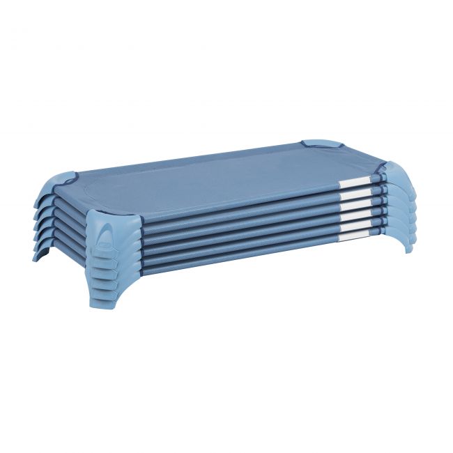 Stackable Cozy Cot with Storage 6-Pack - Powder Blue