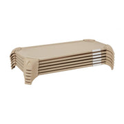 Stackable Cozy Cot with Storage 6-Pack - Sand