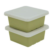 Square Bin with Lid 2-Pack - Fern Green