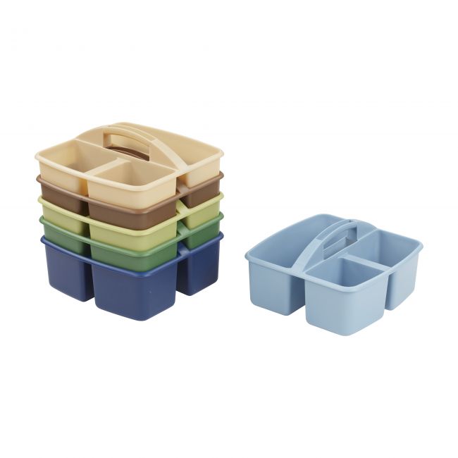 3-Compartment Small Caddy 6-Pack - Earthtone