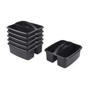 2-Compartment Large Caddy 6-Pack - Black