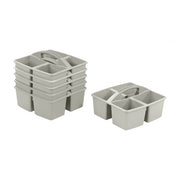 4-Compartment Medium Caddy 6-Pack - Grey