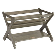 Book Caddy with Shelf - Grey Wash