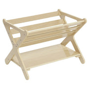 Book Caddy with Shelf - Natural