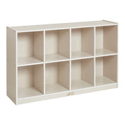 8-Compartment Backpack Storage Unit - White Wash