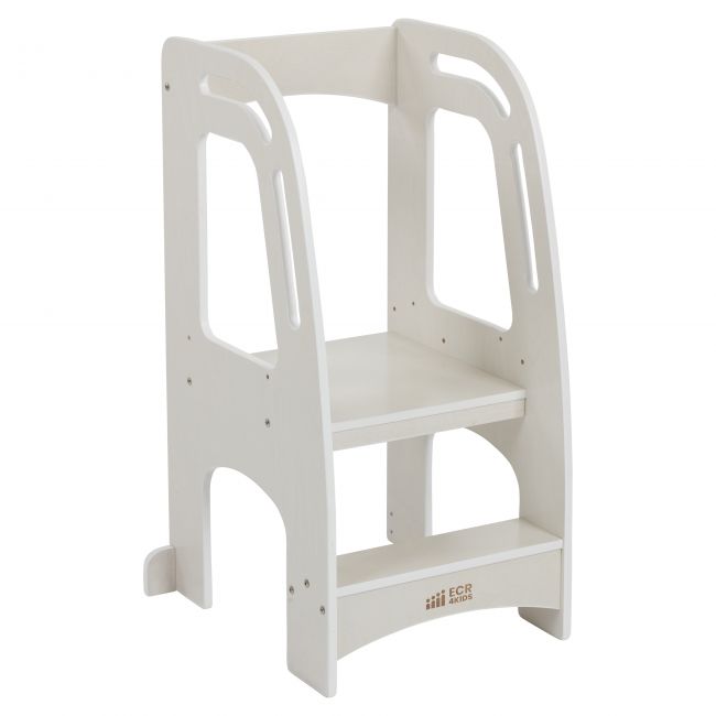 Chef's Helper Kitchen Tower - White Wash