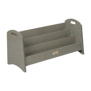 3-Shelf Floor Book Display with Handles, 36in - Grey Wash