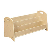 3-Shelf Floor Book Display with Handles, 36in - Natural