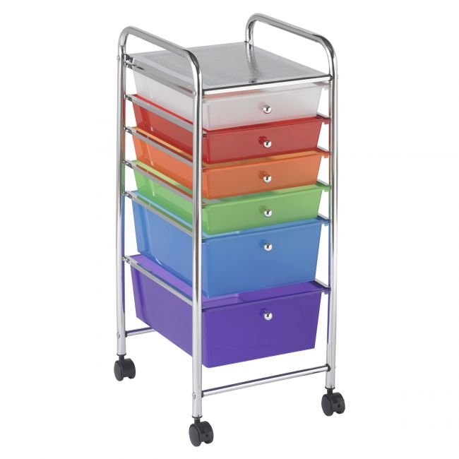 6-Drawer Mobile Organizer - Assorted