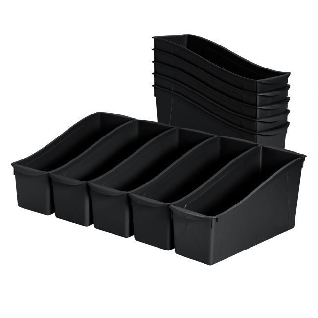 Linking Book Bins 10-Pack - Black