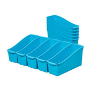 Linking Book Bins 10-Pack - Neon Blue