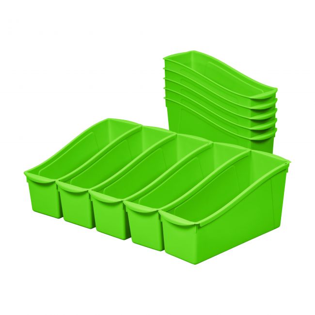 Linking Book Bins 10-Pack - Neon Green