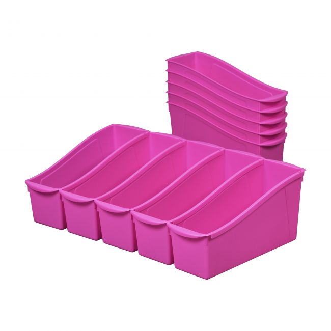 Linking Book Bins 10-Pack - Neon Purple