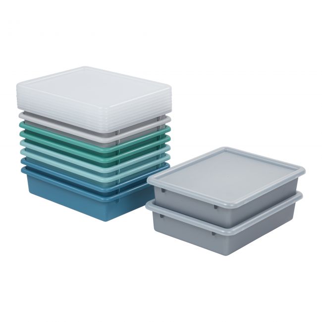 Small Tray with Lid 10-Piece - Contemporary