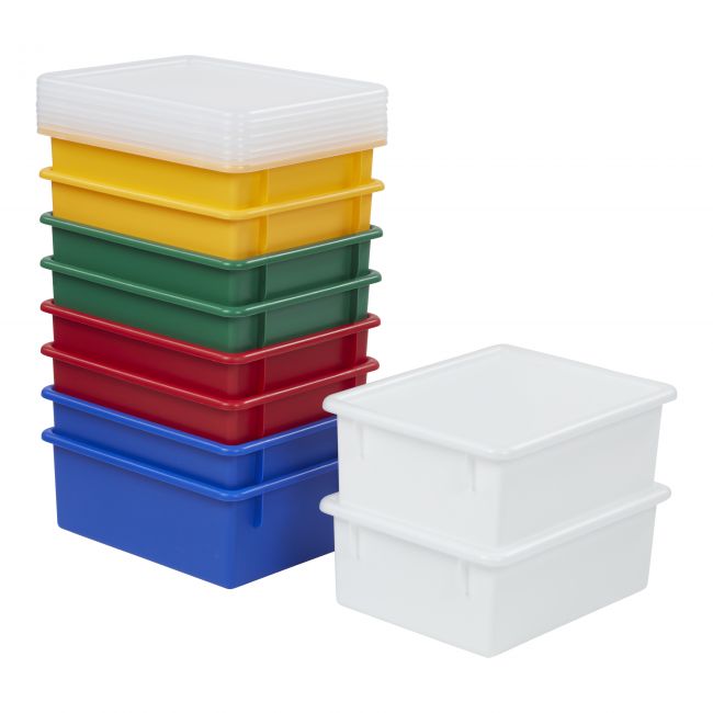 Large Tray with Lid 10-Piece - Assorted